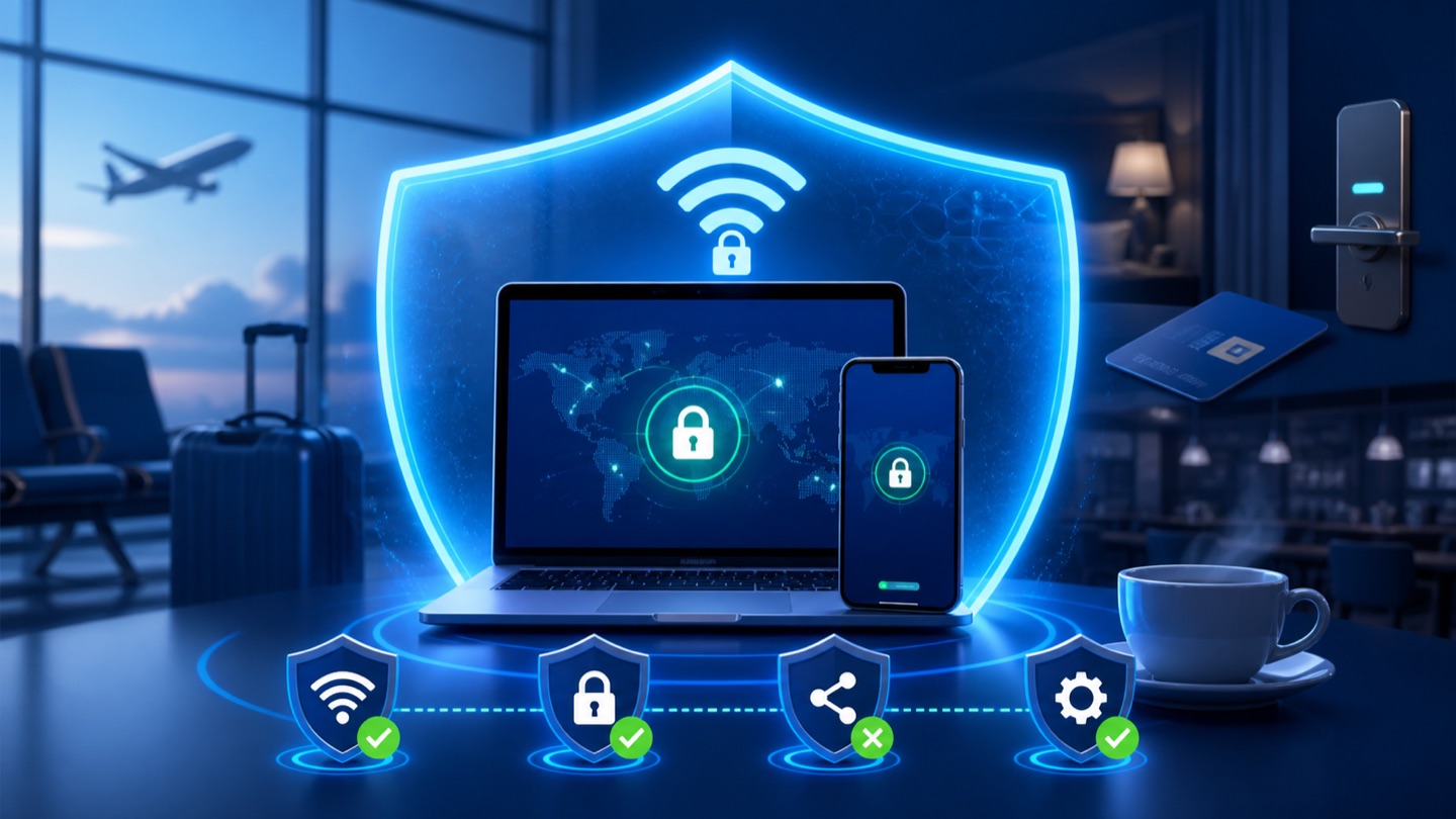 公共 Wi‑Fi 安全指南：酒店、机场使用 VPN 前后检查